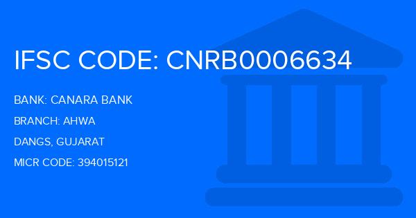 Canara Bank Ahwa Branch IFSC Code