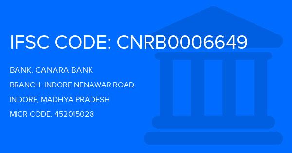 Canara Bank Indore Nenawar Road Branch IFSC Code