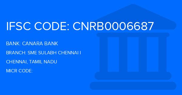 Canara Bank Sme Sulabh Chennai I Branch IFSC Code