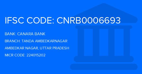 Canara Bank Tanda Ambedkarnagar Branch IFSC Code