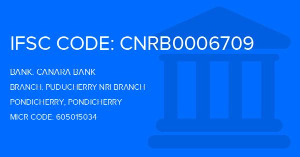 Canara Bank Puducherry Nri Branch