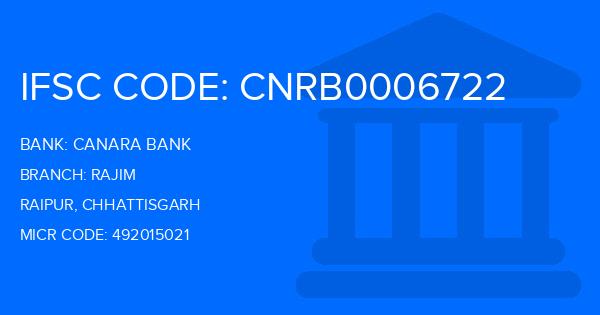 Canara Bank Rajim Branch IFSC Code