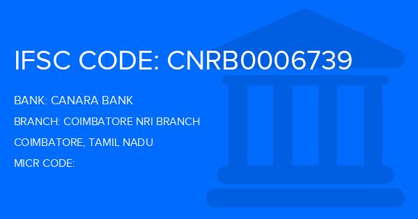 Canara Bank Coimbatore Nri Branch