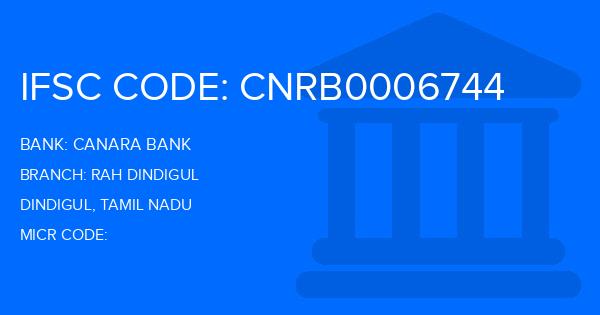 Canara Bank Rah Dindigul Branch IFSC Code