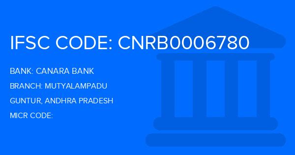 Canara Bank Mutyalampadu Branch IFSC Code