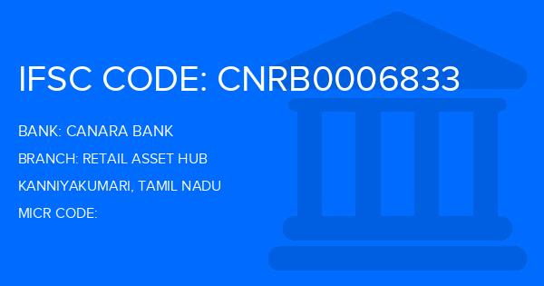 Canara Bank Retail Asset Hub Branch IFSC Code
