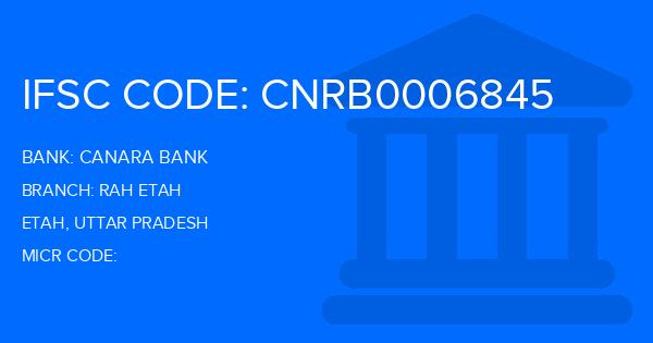 Canara Bank Rah Etah Branch IFSC Code