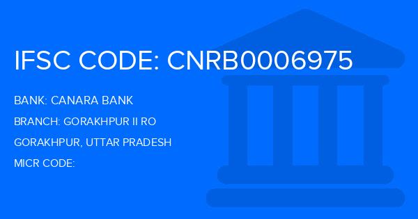 Canara Bank Gorakhpur Ii Ro Branch IFSC Code