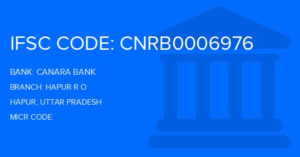 Canara Bank Hapur R O Branch IFSC Code
