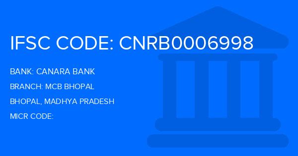 Canara Bank Mcb Bhopal Branch IFSC Code