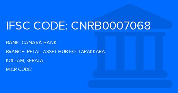Canara Bank Retail Asset Hub Kottarakkara Branch IFSC Code