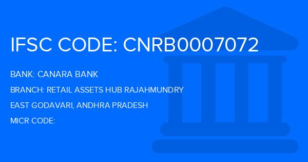 Canara Bank Retail Assets Hub Rajahmundry Branch IFSC Code