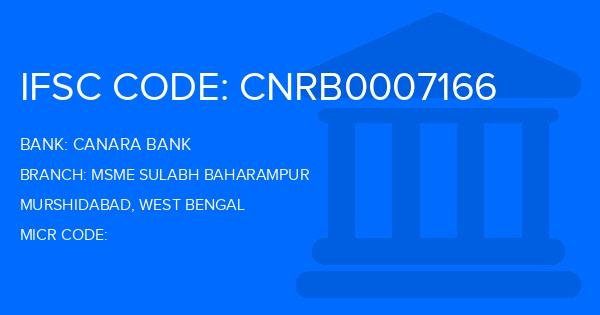 Canara Bank Msme Sulabh Baharampur Branch IFSC Code