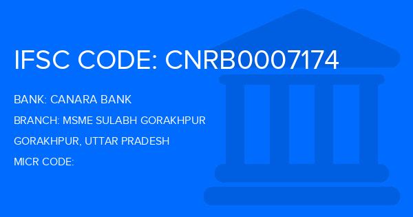 Canara Bank Msme Sulabh Gorakhpur Branch IFSC Code