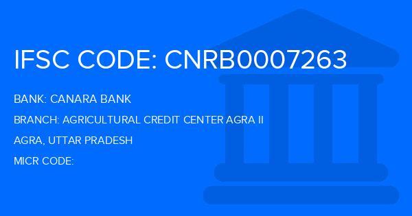 Canara Bank Agricultural Credit Center Agra Ii Branch IFSC Code