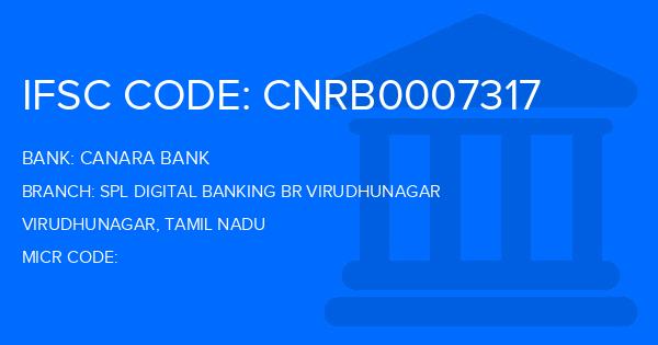 Canara Bank Spl Digital Banking Br Virudhunagar Branch IFSC Code