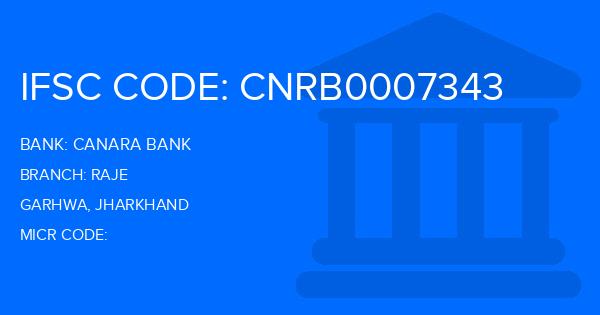 Canara Bank Raje Branch IFSC Code