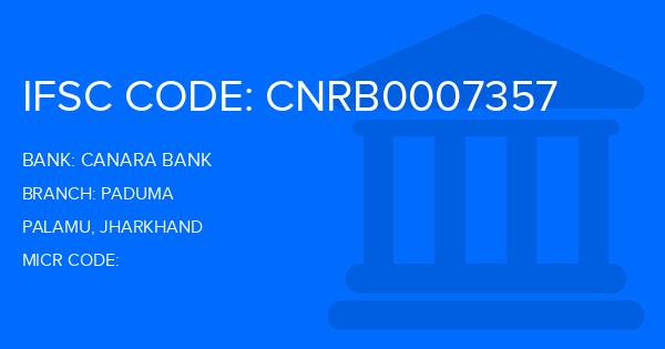 Canara Bank Paduma Branch IFSC Code
