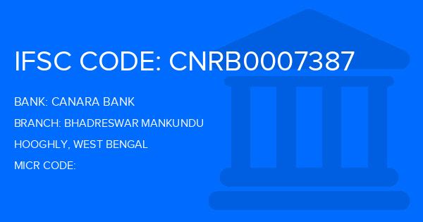 Canara Bank Bhadreswar Mankundu Branch IFSC Code