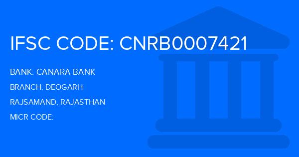 Canara Bank Deogarh Branch IFSC Code