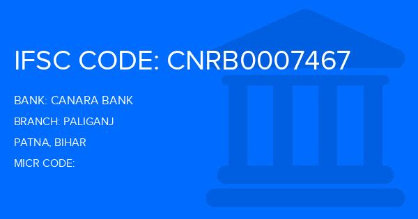 Canara Bank Paliganj Branch IFSC Code
