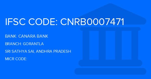 Canara Bank Gorantla Branch IFSC Code