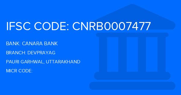 Canara Bank Devprayag Branch IFSC Code