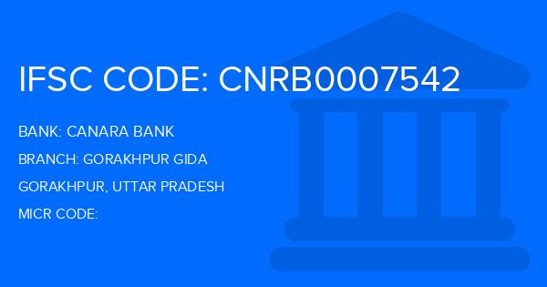 Canara Bank Gorakhpur Gida Branch IFSC Code