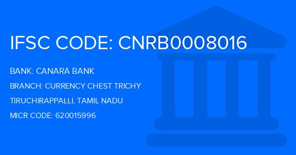Canara Bank Currency Chest Trichy Branch IFSC Code