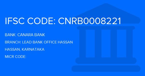 Canara Bank Lead Bank Office Hassan Branch IFSC Code