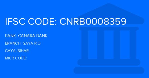Canara Bank Gaya R O Branch IFSC Code