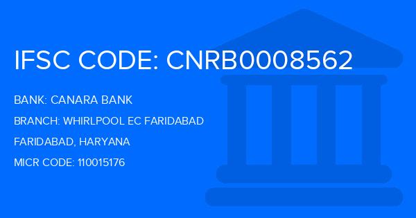 Canara Bank Whirlpool Ec Faridabad Branch IFSC Code