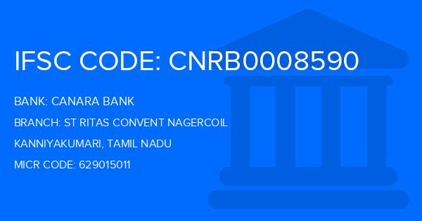 Canara Bank St Ritas Convent Nagercoil Branch IFSC Code