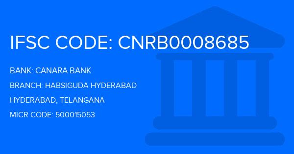 Canara Bank Habsiguda Hyderabad Branch IFSC Code