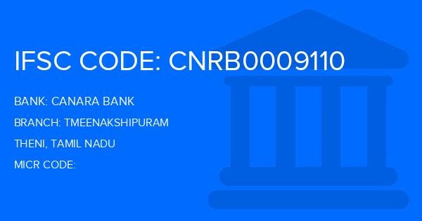 Canara Bank Tmeenakshipuram Branch IFSC Code