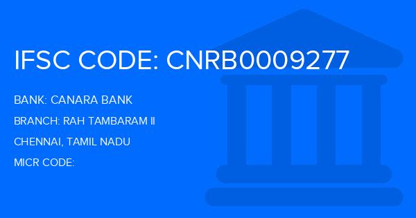 Canara Bank Rah Tambaram Ii Branch IFSC Code