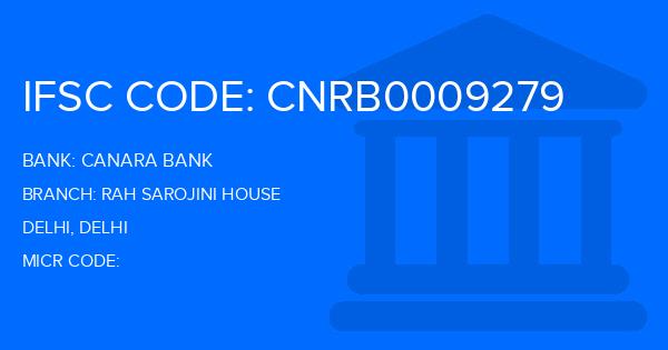 Canara Bank Rah Sarojini House Branch IFSC Code