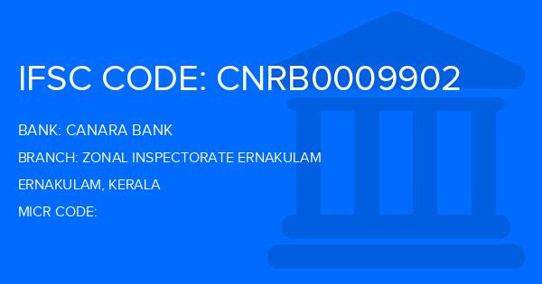 Canara Bank Zonal Inspectorate Ernakulam Branch IFSC Code
