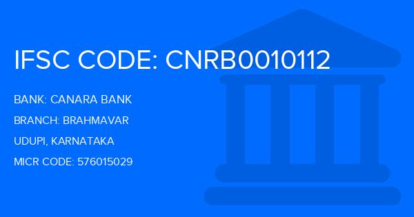 Canara Bank Brahmavar Branch IFSC Code