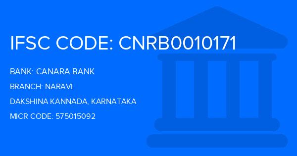 Canara Bank Naravi Branch IFSC Code