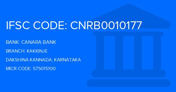 Canara Bank Kakkinje Branch IFSC Code