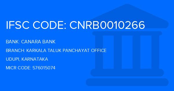 Canara Bank Karkala Taluk Panchayat Office Branch IFSC Code