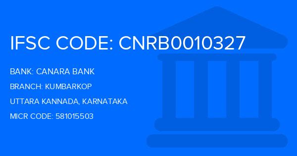Canara Bank Kumbarkop Branch IFSC Code
