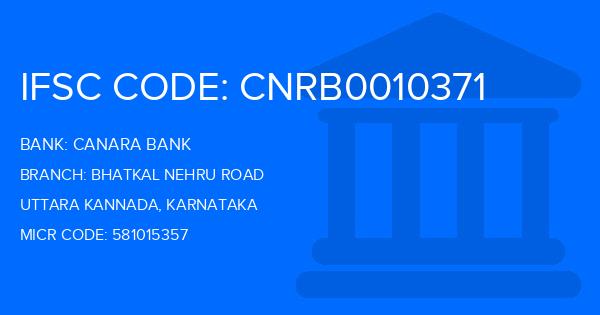 Canara Bank Bhatkal Nehru Road Branch IFSC Code