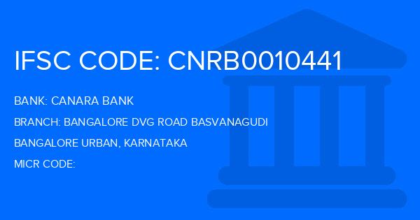 Canara Bank Bangalore Dvg Road Basvanagudi Branch IFSC Code