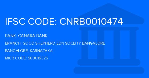 Canara Bank Good Shepherd Edn Soceity Bangalore Branch IFSC Code