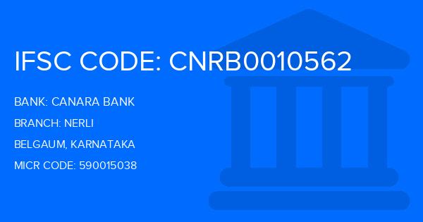 Canara Bank Nerli Branch IFSC Code