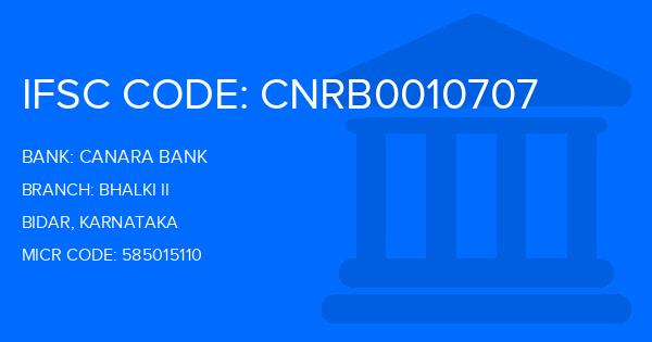 Canara Bank Bhalki Ii Branch IFSC Code