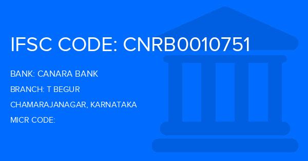 Canara Bank T Begur Branch IFSC Code