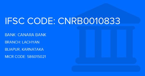 Canara Bank Lachyan Branch IFSC Code